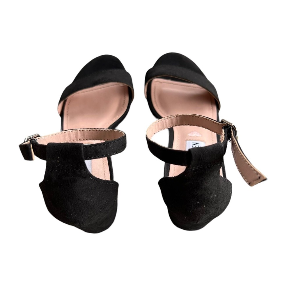 Steeve Madden Black Dress Sandals Microsuede JCarrson Women’s Size 2. - Picture 8 of 12